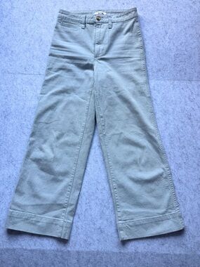 Madewell Wide Leg Cropped Pants Jeans Women’s Size 24 Speckled Cotton Stretch